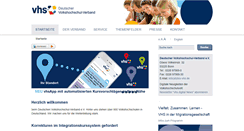 Desktop Screenshot of dvv-vhs.de