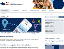 Tablet Screenshot of dvv-vhs.de